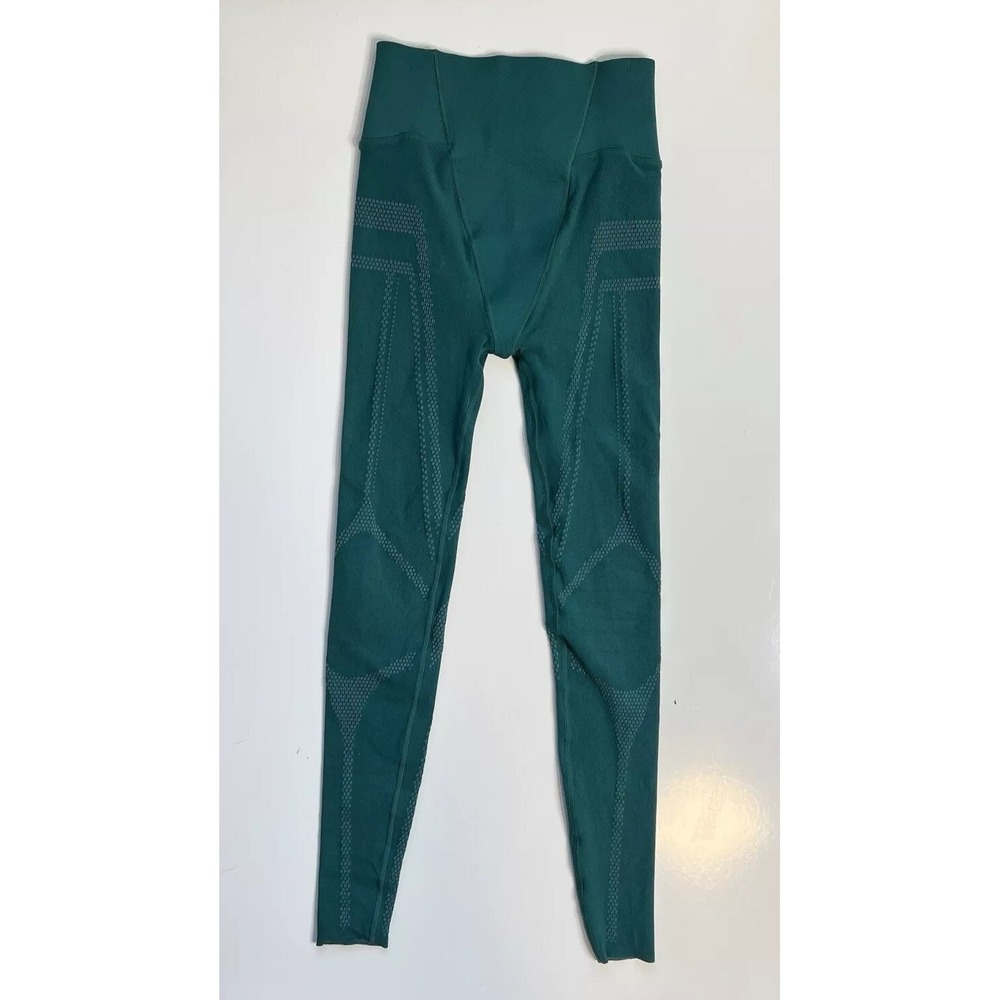 Fabletics Womens Green High Elastic Waist SculptKnit Compression Legging Sz M